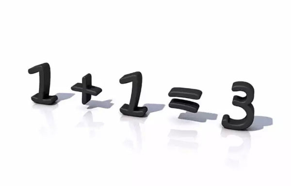 1+1=1;1+2=1;3+4=1;大脑第一反应：不可能!
