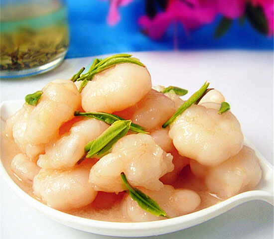 龙井虾仁的做法【图解】,龙井虾仁的家常做法,怎么做龙井虾仁好吃,杭州名菜    ，美食吧，美食吧