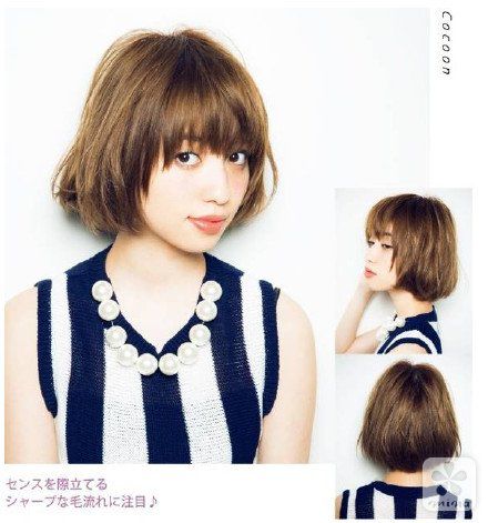 8款人气lob造型告诉你短发女生也能这么美